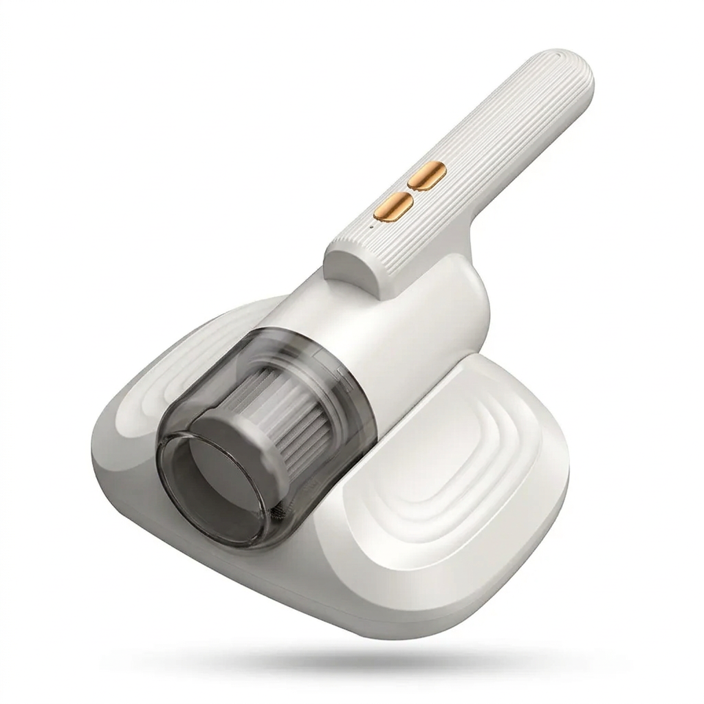 PureNest cordless UV bed vacuum in white