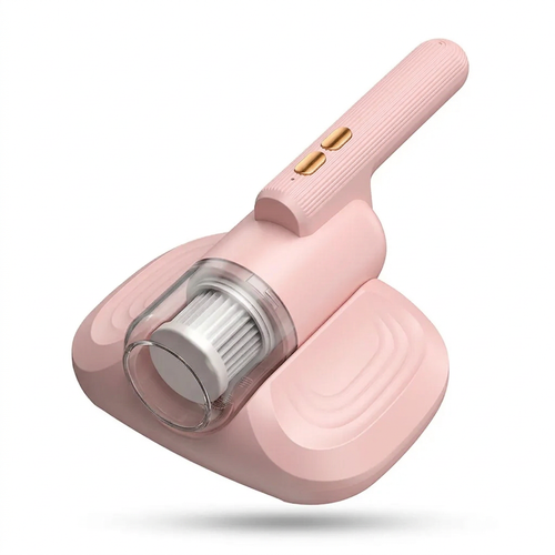 PureNest cordless UV bed vacuum in pink